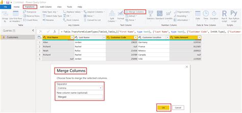 Merging Columns with Power Query