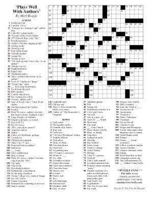 Merl Reagle Crossword Puzzles for Kids