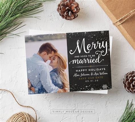 Merry and Married Christmas Card Ideas