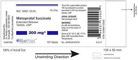 Metoprolol Dosage Forms