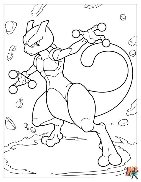 Mewtwo Coloring Pages