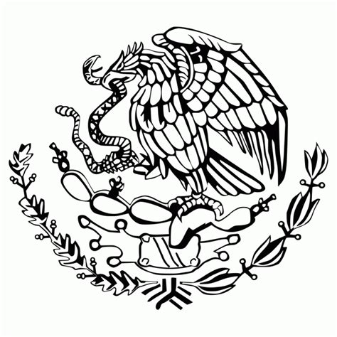 Mexican Flag Eagle Coloring Pages