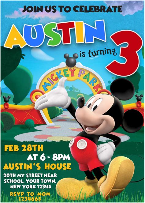 Mickey Mouse Clubhouse Invitation