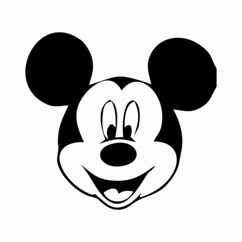 Mickey Mouse Face Template