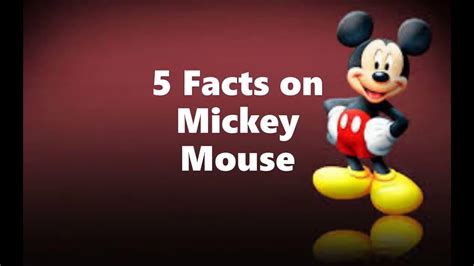 Mickey Mouse Fun Facts