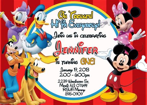 Mickey Mouse Invitation Template 10