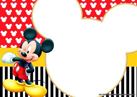 Mickey Mouse Invitation Template 2