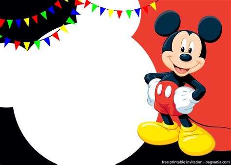 Mickey Mouse Invitation Template 9