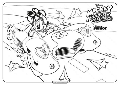 Mickey Mouse Roadster Racers Coloring Pages