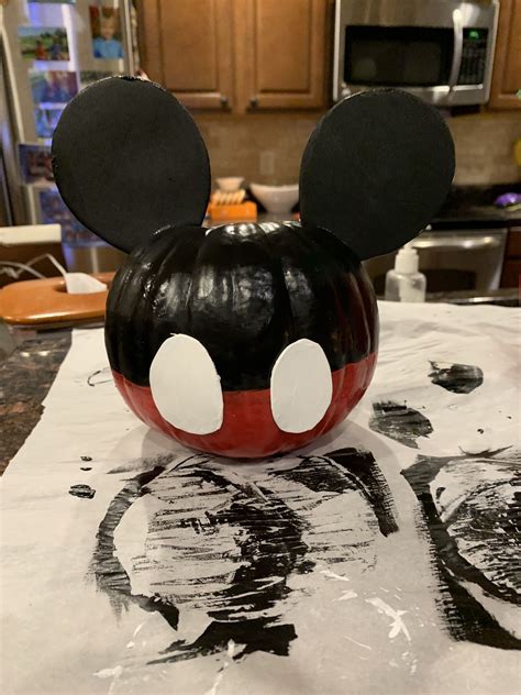 Mickey Pumpkin Painting Printable