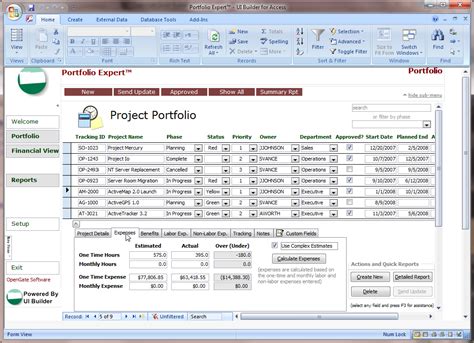 Microsoft Access Task Management Template