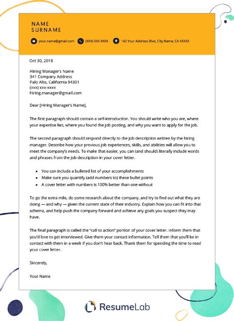 Microsoft Word Cover Letter Templates