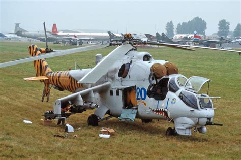 Mil Mi-24 gunship in flight