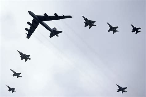 Military Aircraft in Formation