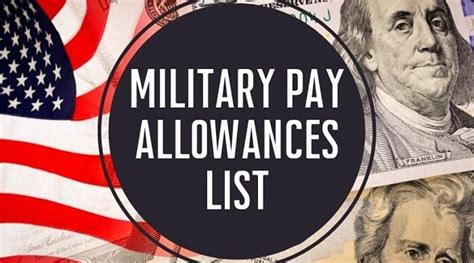 Military Allowances and Benefits List