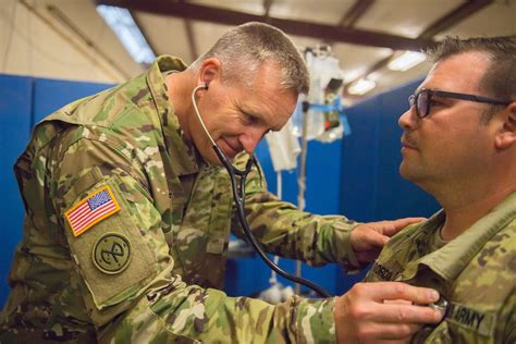 Military Doctor with Team