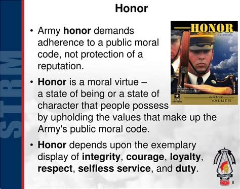 Military Honor Values