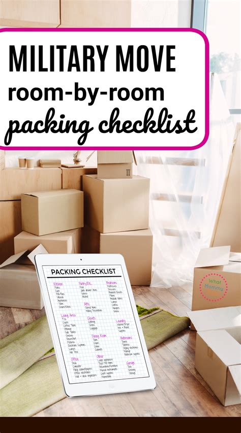 Military Moving Checklist