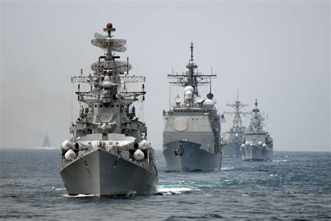 Military Ships Formation Image