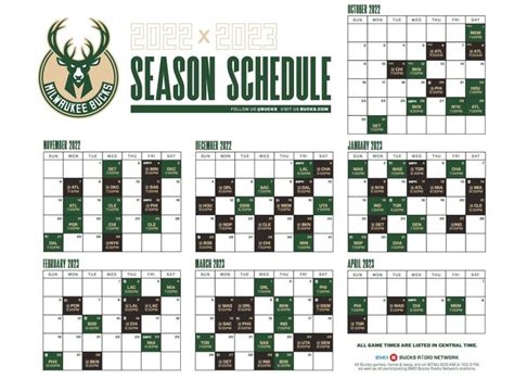 Milwaukee Bucks Schedule Release