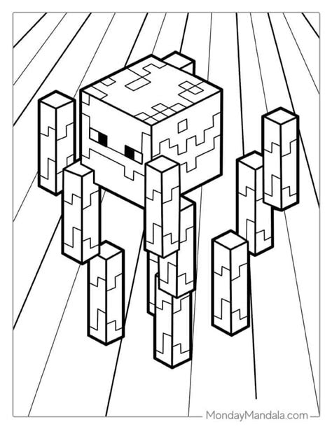 Minecraft Blaze Coloring Page