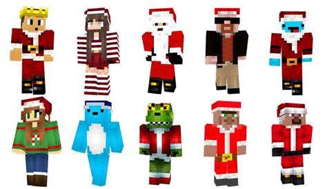 Minecraft Christmas Skin Template Gallery Image 2