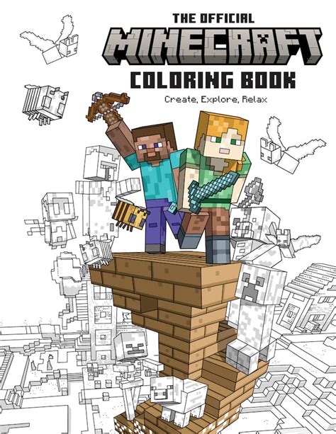 Minecraft coloring book for kids