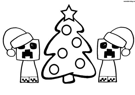 Minecraft Coloring Pages For Holidays