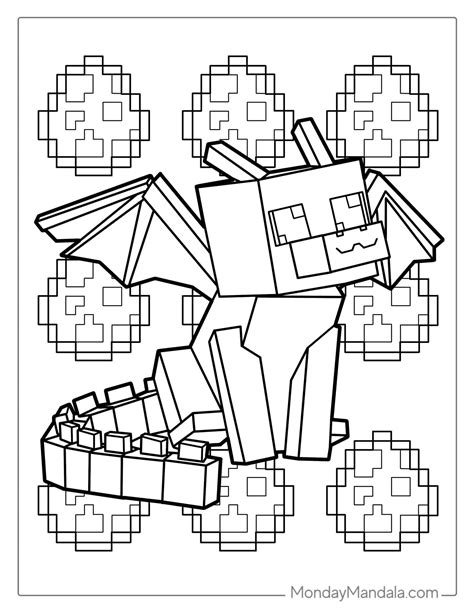 Minecraft coloring pages free