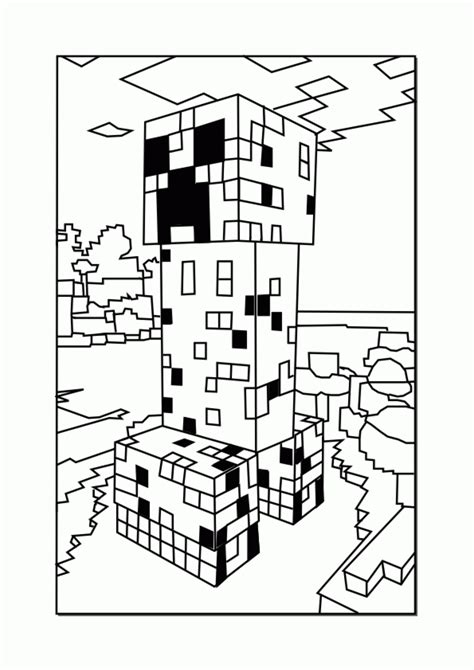 Minecraft coloring printable free