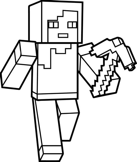 Minecraft Printable Coloring Pages For Kids