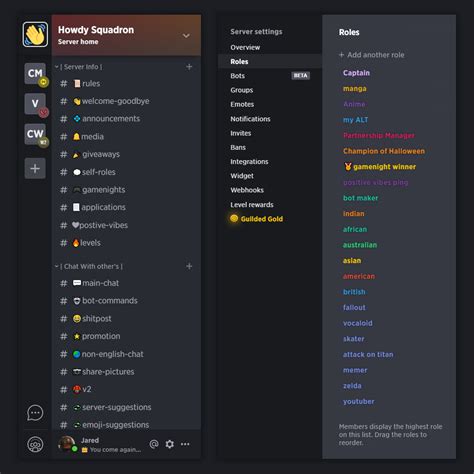 Minecraft Roleplay Discord Server Templates