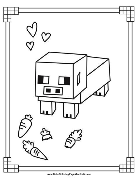 Minecraft Seasonal Coloring Pages