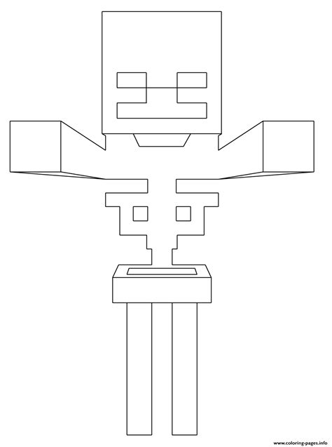 Minecraft Skeleton Printable