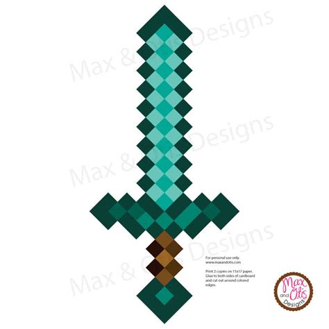 Minecraft Sword Printable