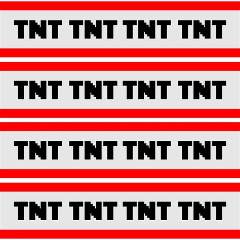 Minecraft TNT Decorations Printable