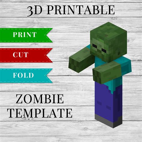 Minecraft Zombie Printable