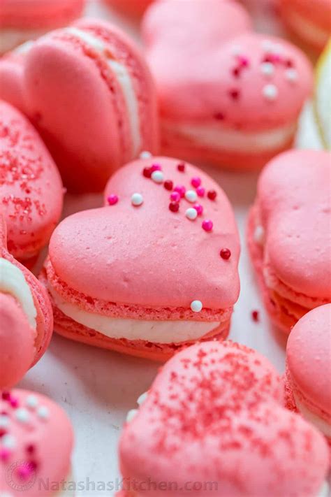 Mini Heart Shaped Macarons