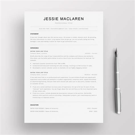 Minimalist ATS Resume Template