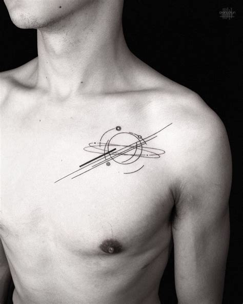 Minimalist Chest Tattoo Designs