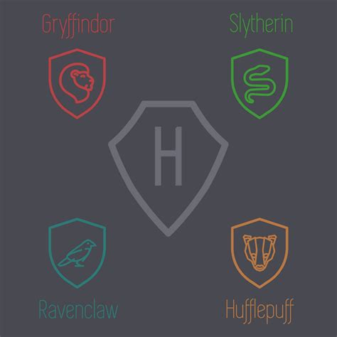 Minimalist Hogwarts Crest