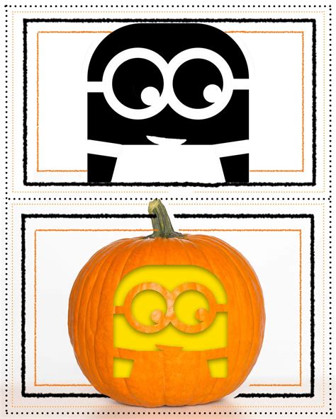 Minion Pumpkin Carving Template