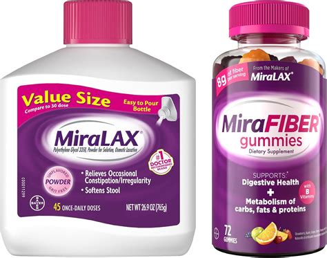 Miralax Vs Fiber Comparison