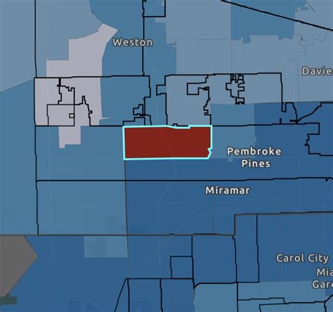 Miramar Zip Code 33023 Map