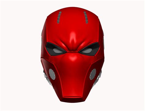 Mixed Material Red Hood Helmet