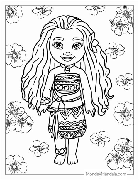 Moana Coloring Pages For Kids