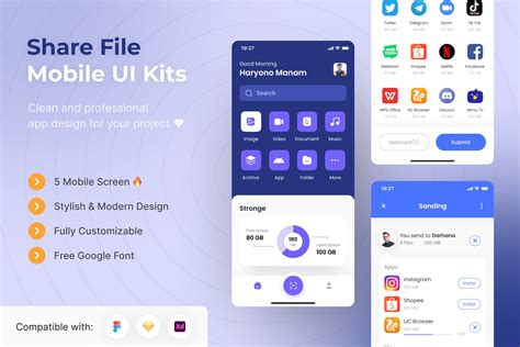 Mobile App UI Kit Templates