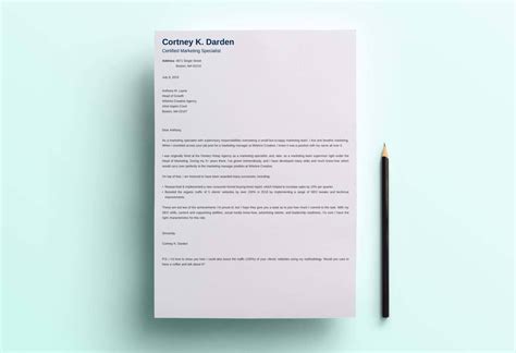 Modern Cover Letter Template