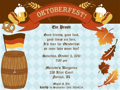 Modern German Oktoberfest Invitation