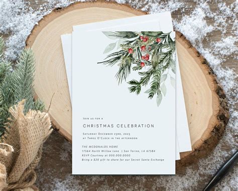 Modern Holiday Invitation